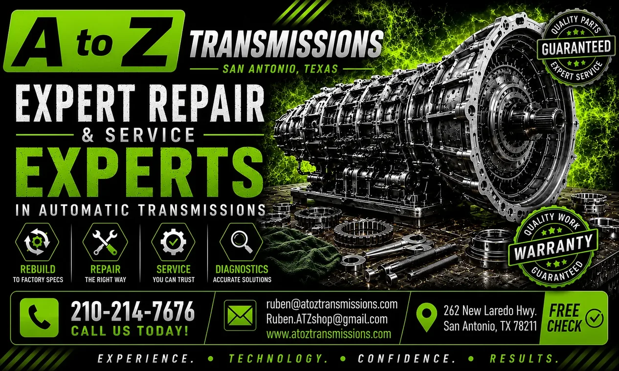 A to Z Transmissions business card – premium design