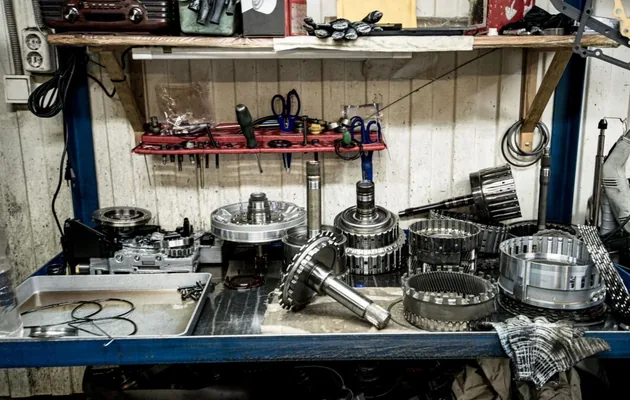 Transmission rebuild in progress
